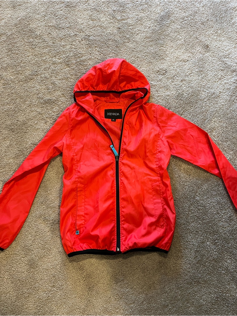 Nevada Red Hooded Windbreaker